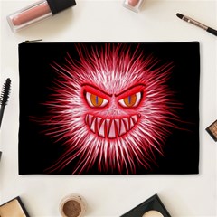 Monster Red Eyes Aggressive Fangs Cosmetic Bag (xl)