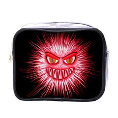 Monster Red Eyes Aggressive Fangs Mini Toiletries Bag (one Side)