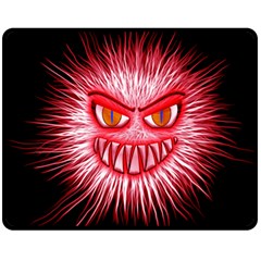 Monster Red Eyes Aggressive Fangs Fleece Blanket (medium) 