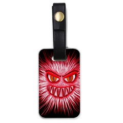 Monster Red Eyes Aggressive Fangs Luggage Tags (one Side)  by HermanTelo