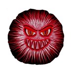 Monster Red Eyes Aggressive Fangs Standard 15  Premium Round Cushions Front