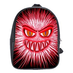 Monster Red Eyes Aggressive Fangs School Bag (xl)