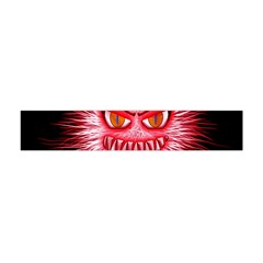 Monster Red Eyes Aggressive Fangs Flano Scarf (mini) by HermanTelo