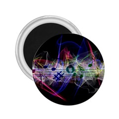 Particles Music Clef Wave 2 25  Magnets by HermanTelo