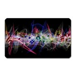 Particles Music Clef Wave Magnet (Rectangular) Front