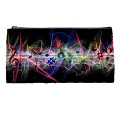 Particles Music Clef Wave Pencil Cases by HermanTelo