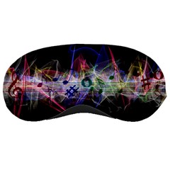 Particles Music Clef Wave Sleeping Masks by HermanTelo