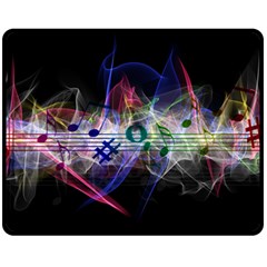 Particles Music Clef Wave Fleece Blanket (medium) 