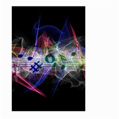 Particles Music Clef Wave Large Garden Flag (two Sides)