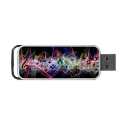 Particles Music Clef Wave Portable Usb Flash (one Side)