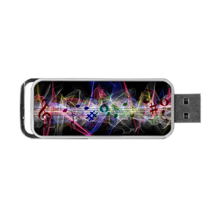 Particles Music Clef Wave Portable USB Flash (One Side)