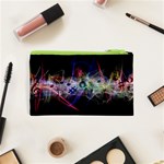 Particles Music Clef Wave Cosmetic Bag (XS) Back