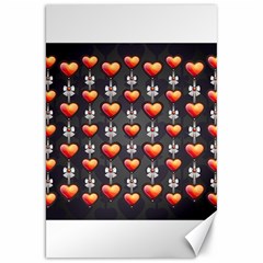 Love Heart Background Valentine Canvas 20  X 30 