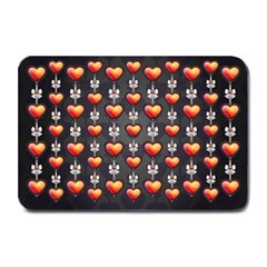 Love Heart Background Valentine Plate Mats