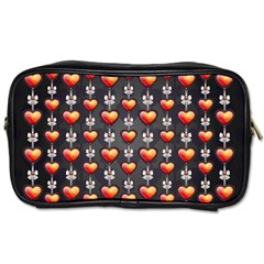 Love Heart Background Valentine Toiletries Bag (one Side) by HermanTelo