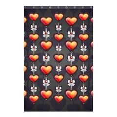 Love Heart Background Valentine Shower Curtain 48  X 72  (small)  by HermanTelo