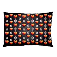 Love Heart Background Valentine Pillow Case (two Sides)