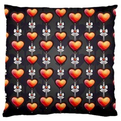 Love Heart Background Valentine Large Cushion Case (one Side)