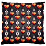 Love Heart Background Valentine Large Cushion Case (Two Sides) Back