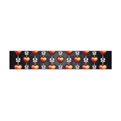 Love Heart Background Valentine Flano Scarf (mini) by HermanTelo