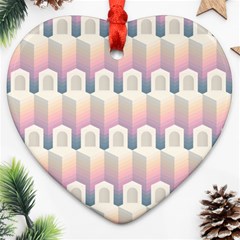 Seamless Pattern Background Entrance Ornament (heart) by HermanTelo