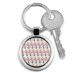 Seamless Pattern Background Entrance Key Chains (Round)  Front