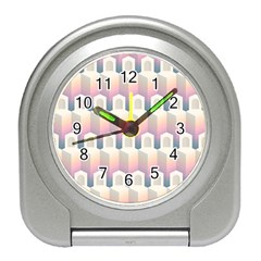 Seamless Pattern Background Entrance Travel Alarm Clock by HermanTelo