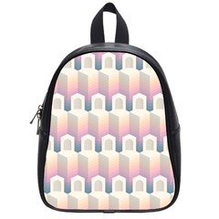 Seamless Pattern Background Entrance School Bag (small)