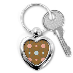 Planets Planet Around Rounds Key Chains (heart)  by HermanTelo