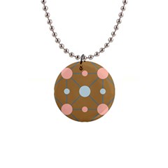 Planets Planet Around Rounds 1  Button Necklace