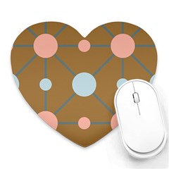 Planets Planet Around Rounds Heart Mousepads by HermanTelo