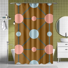 Planets Planet Around Rounds Shower Curtain 48  X 72  (small) 