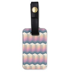 Seamless Pattern Background Block Luggage Tags (one Side) 