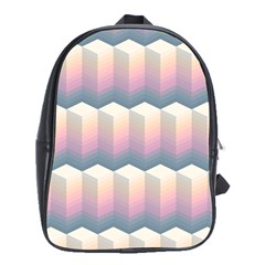 Seamless Pattern Background Block School Bag (xl)