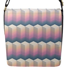 Seamless Pattern Background Block Flap Closure Messenger Bag (s)