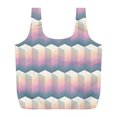 Seamless Pattern Background Block Full Print Recycle Bag (l)