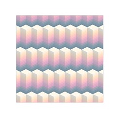 Seamless Pattern Background Block Small Satin Scarf (square)