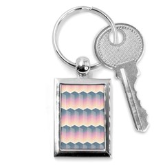 Seamless Pattern Background Block Pink Key Chains (rectangle)  by HermanTelo