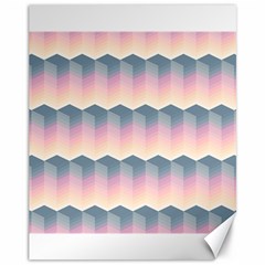 Seamless Pattern Background Block Pink Canvas 11  X 14 