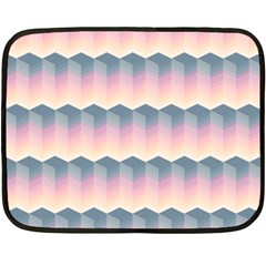 Seamless Pattern Background Block Pink Double Sided Fleece Blanket (mini) 