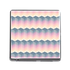 Seamless Pattern Background Block Pink Memory Card Reader (square 5 Slot) by HermanTelo