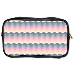 Seamless Pattern Background Block Pink Toiletries Bag (one Side)