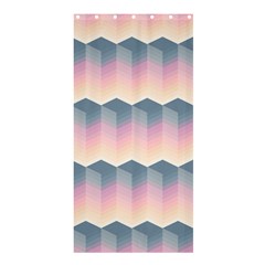 Seamless Pattern Background Block Pink Shower Curtain 36  X 72  (stall) 