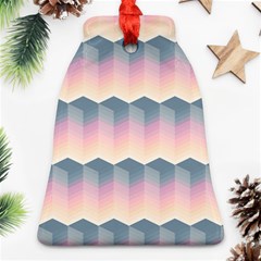 Seamless Pattern Background Block Pink Bell Ornament (two Sides)