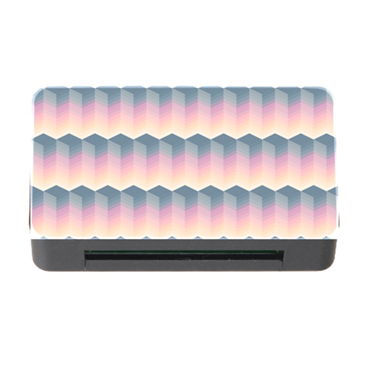 Seamless Pattern Background Block Pink Memory Card Reader with CF