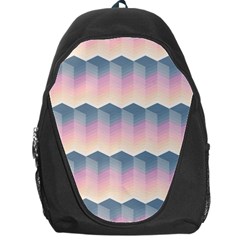 Seamless Pattern Background Block Pink Backpack Bag