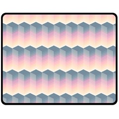 Seamless Pattern Background Block Pink Double Sided Fleece Blanket (medium) 