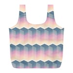 Seamless Pattern Background Block Pink Full Print Recycle Bag (L) Front