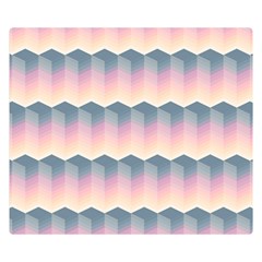 Seamless Pattern Background Block Pink Double Sided Flano Blanket (small) 