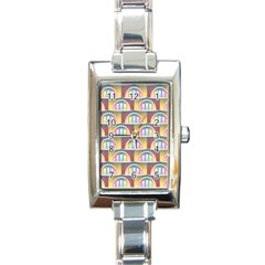 Seamless Pattern Background Abstract Rectangle Italian Charm Watch by HermanTelo